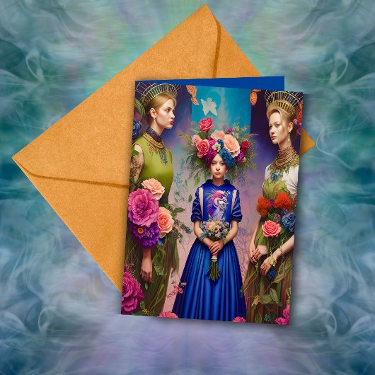 Ethereal Bridesmaid Proposal Thank YouファンタジーAI カード