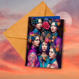 Ethereal Bridesmaid Proposal Thank YouファンタジーAI カード