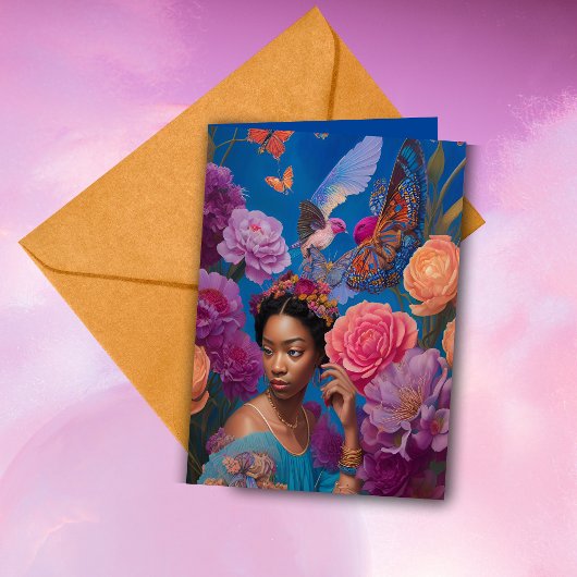 Ethereal Bridesmaid Proposal Thank YouファンタジーAI カード