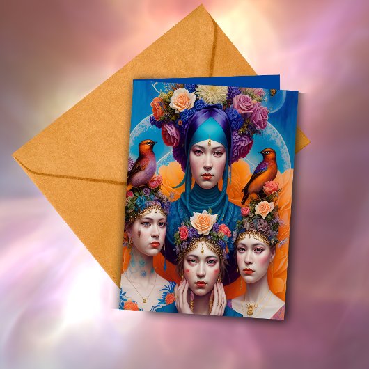 Ethereal Bridesmaid Proposal Thank YouファンタジーAI カード