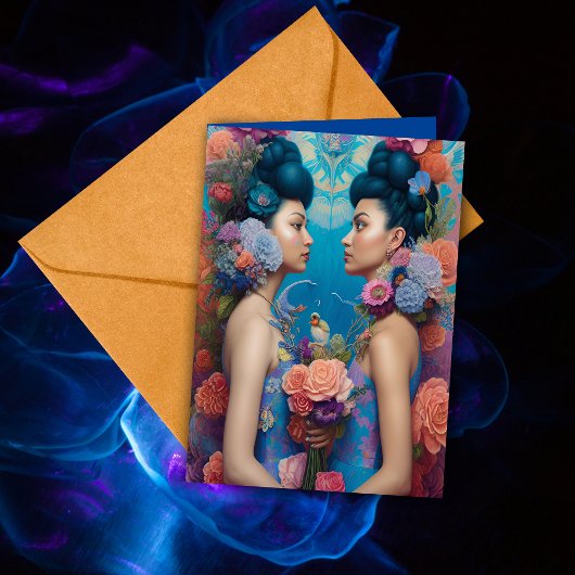 Ethereal Bridesmaid Proposal Thank YouファンタジーAI カード