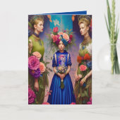 Ethereal Bridesmaid Proposal Thank YouファンタジーAI カード (正面)