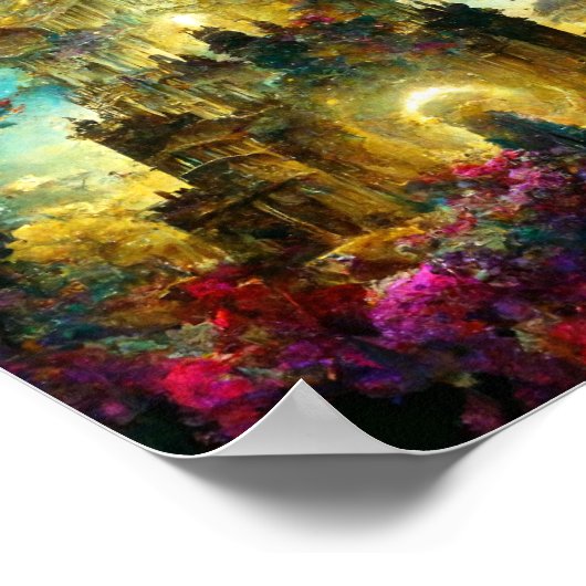 Ethereal Castle 8ファンタジーアートポスター ポスター (角)