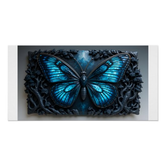 Ethereal Ceramic Butterfly ポスター (正面)