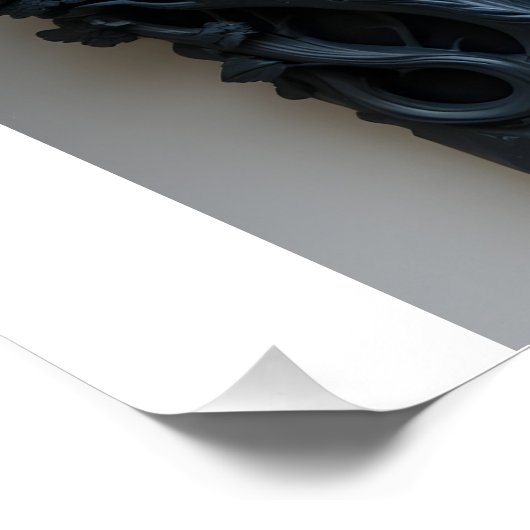 Ethereal Ceramic Butterfly ポスター (コーナー)