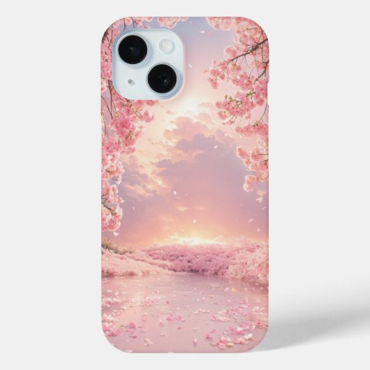 Ethereal Cherry Blossom Water Case-Mate iPhoneケース (裏面)