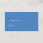 Ethereal Chinoiserie Blue Floral Pagoda Landscape 名刺 (裏面)