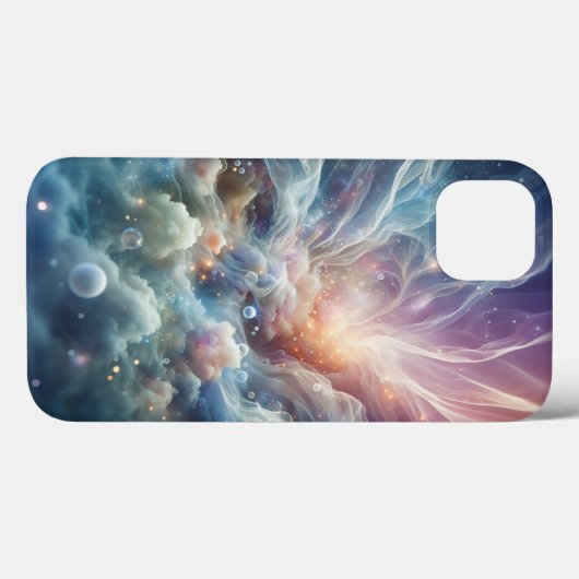 Ethereal Cloud and Bubble Phone Case Dreamy Pastel Case-Mate iPhoneケース (裏面 (横))