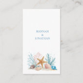 Ethereal Coastal Romance Wedding エンクロージャーカード (裏面)