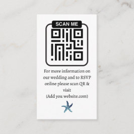 Ethereal Coastal Romance Wedding エンクロージャーカード