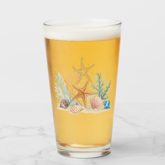 Ethereal Coastal Romance Wedding タンブラーグラス (ドリンク正面)