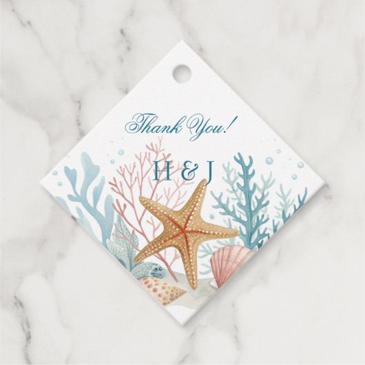 Ethereal Coastal Romance Wedding フェイバータグ (正面)