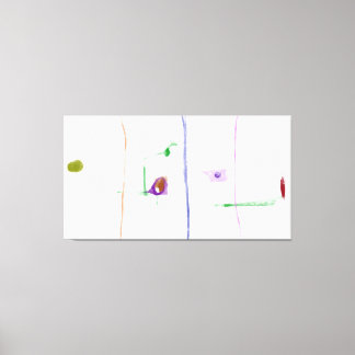 Ethereal Connections Minimalist Pastel Abstract A キャンバスプリント