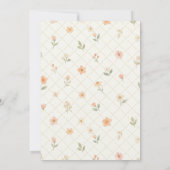 Ethereal Coquette Peach Bow Baby Shower TMF26 招待状 (裏面)