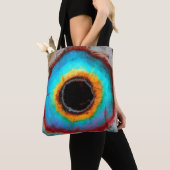 Ethereal Cosmic Eye Universum鮮やか抽象芸術 トートバッグ (クローズアップ)