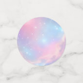 Ethereal Cosmic Pastel Galaxy Starry Night コンフェッティ (スモール正面)