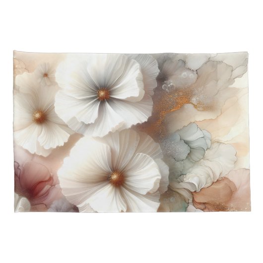 Ethereal Cosmos花 枕カバー (裏面-右)