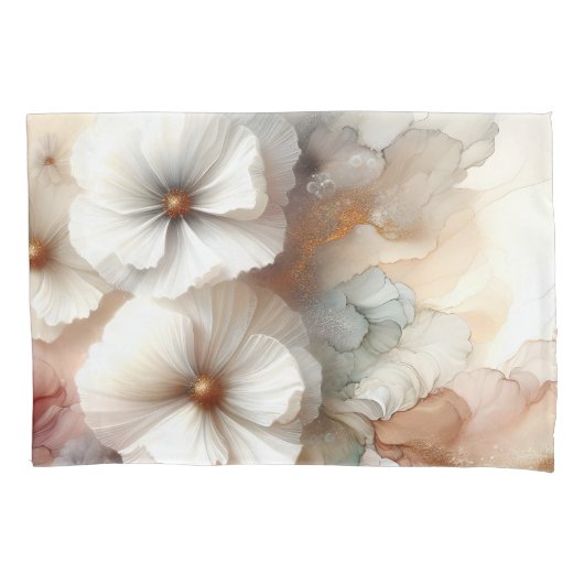 Ethereal Cosmos花 枕カバー (正面左)