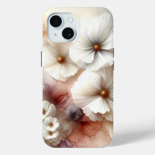 Ethereal Cosmos花 iPhone 15ケース