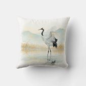 Ethereal Crane Elegance クッション (裏面)
