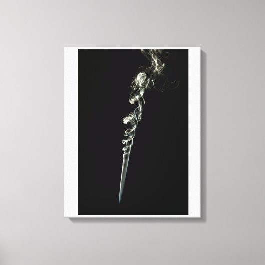 Ethereal Dance of Incense Smoke キャンバスプリント (正面)