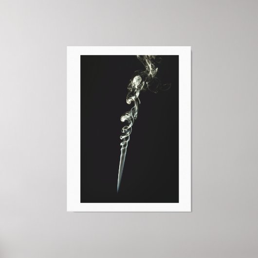 Ethereal Dance of Incense Smoke キャンバスプリント (正面)