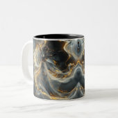 Ethereal Dance Of Light, Enchanting Art, Gift for  ツートーンマグカップ (正面左)