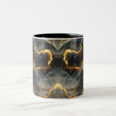 Ethereal Dance Of Light, Enchanting Art, Gift for  ツートーンマグカップ (中央)