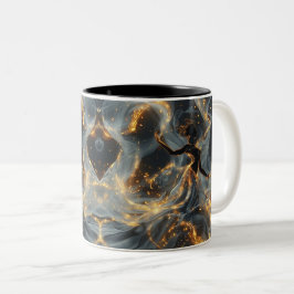 Ethereal Dance Of Light, Enchanting Art, Gift for  ツートーンマグカップ