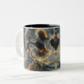 Ethereal Dance Of Light, Enchanting Art, Gift for  ツートーンマグカップ (正面左)