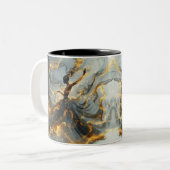 Ethereal Dance Of Light, Enchanting Art, Gift for  ツートーンマグカップ (正面左)