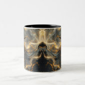 Ethereal Dance Of Light, Enchanting Art, Gift for  ツートーンマグカップ (中央)