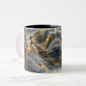 Ethereal Dance Of Light, Enchanting Art, Gift for  ツートーンマグカップ (正面左)