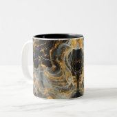 Ethereal Dance Of Light, Enchanting Art, Gift for ツートーンマグカップ (正面左)