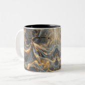Ethereal Dance Of Light, Enchanting Art, Gift for  ツートーンマグカップ (正面左)