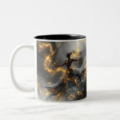 Ethereal Dance Of Light, Enchanting Art, Gift for  ツートーンマグカップ (左)