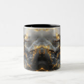 Ethereal Dance Of Light, Enchanting Art, Gift for  ツートーンマグカップ (中央)