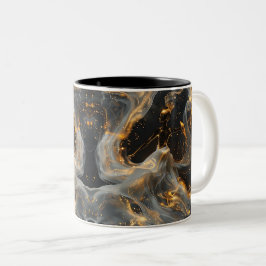 Ethereal Dance Of Light, Enchanting Art, Gift for  ツートーンマグカップ