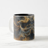 Ethereal Dance Of Light, Enchanting Art, Gift for  ツートーンマグカップ (正面左)