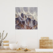 Ethereal Dandalionマクロ抽象芸術 ポスター (キッチン)