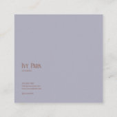 Ethereal Desert Oasis Gold Frame Pink Floral スクエア名刺 (裏面)