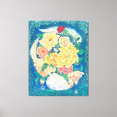 Ethereal Dove Bloom キャンバスプリント (正面)