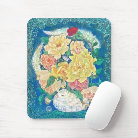 Ethereal Dove Bloom マウスパッド (マウス)