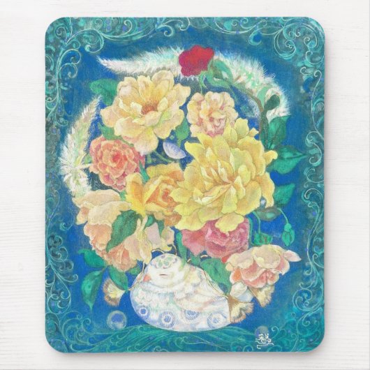 Ethereal Dove Bloom マウスパッド (正面)