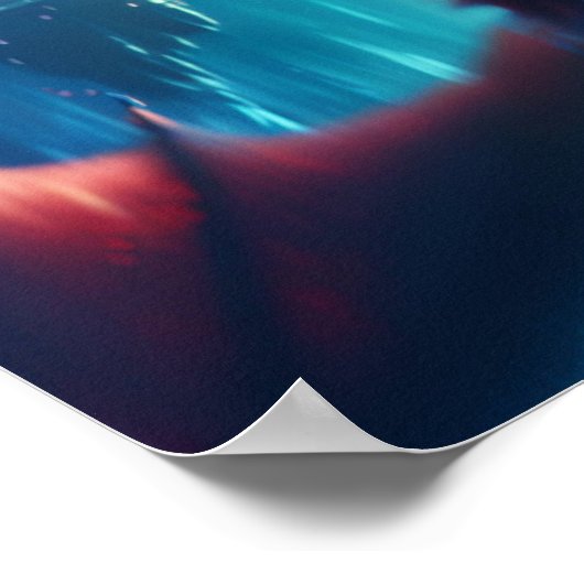 Ethereal Dragon Reflection Ai Art ポスター (角)