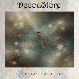 Ethereal Dragonfly – Dreamlike Fantasy Decoupage 薄葉紙