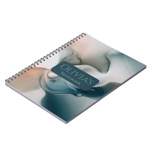 Ethereal Dreamscape:穏やかな抽象芸術 ノートブック (左側)