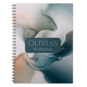 Ethereal Dreamscape:穏やかな抽象芸術 ノートブック (正面)