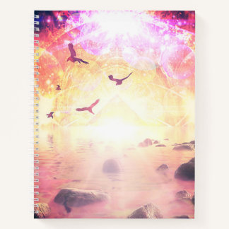 Ethereal Dreamscape Spiral Notebook | Pastel Sky ノートブック