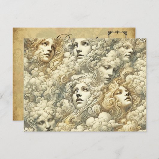 Ethereal Drift – ゴシックビクトリアン シーズンポストカード (正面/裏面)